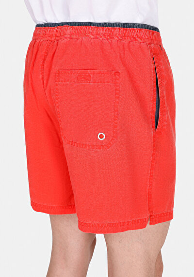 Image de Short De Bain Corail Slim Fit Doublé Homme