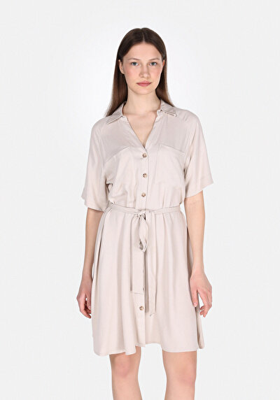 Image de Robe Beige Regular Fit Femme