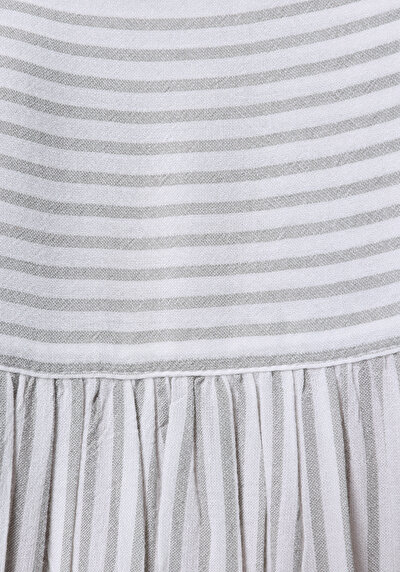Image de Chemise À Manches Courtes Vert Rayé Regular Fit Femme