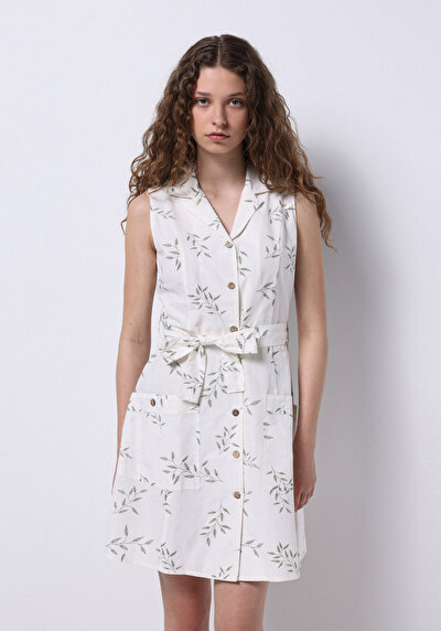 Image de Robe Ecru Regular Fit Femme