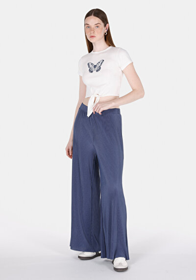 Image de Pantalon De Survêtement Bleu Regular Fit Femme