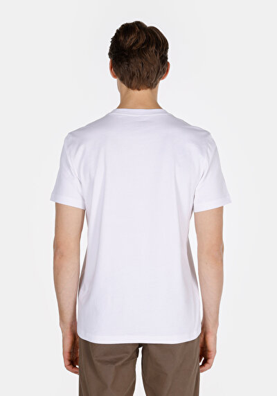 Image de Blanc Homme T-shirt À Manches Courtes