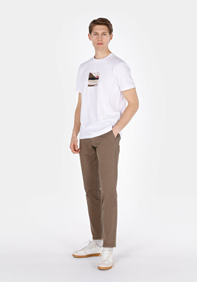Image de Blanc Homme T-shirt À Manches Courtes