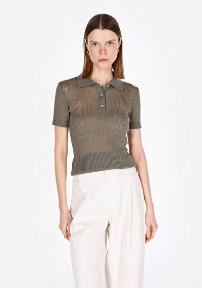 Image de Tricot Vert Slim Fit Femme