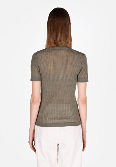 Image de Tricot Vert Slim Fit Femme