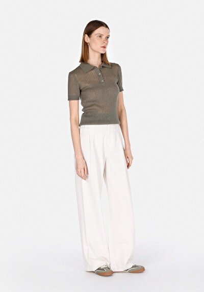 Image de Tricot Vert Slim Fit Femme