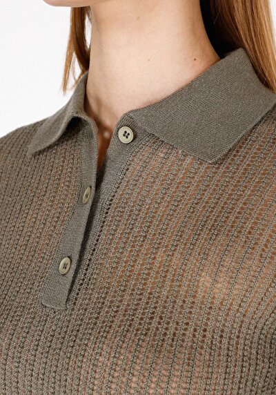 Image de Tricot Vert Slim Fit Femme