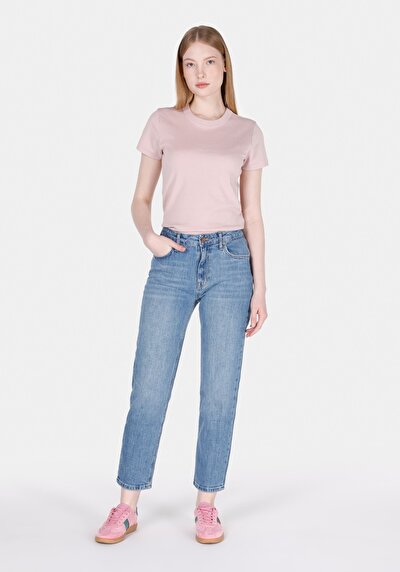 Image de 891 Maya Pantalon Tapered Leg Medium Rise En Jean Slim Fit Femme