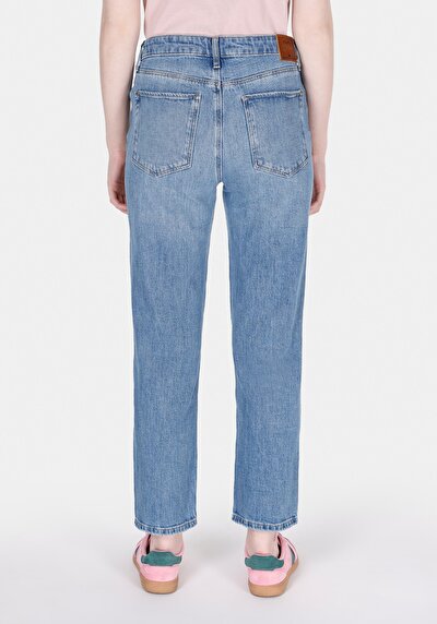 Image de 891 Maya Pantalon Tapered Leg Medium Rise En Jean Slim Fit Femme