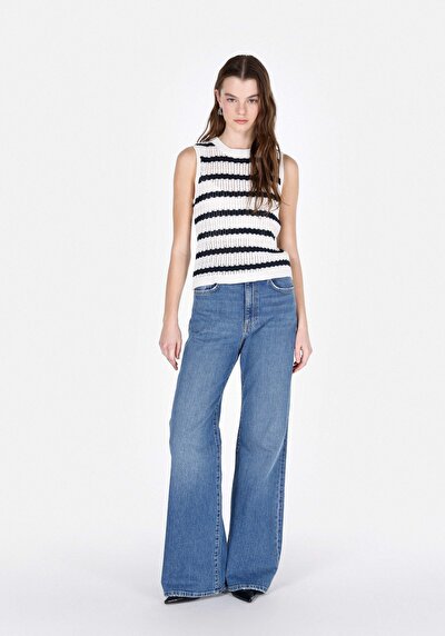 Image de Tricot Blanc Slim Fit Femme