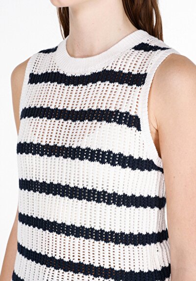 Image de Tricot Blanc Slim Fit Femme