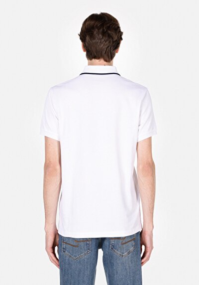 Image de Blanc Homme T-shirt Polo À Manches Courtes