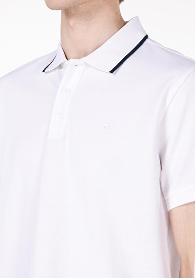 Afficher les détails de Blanc Homme T-shirt Polo À Manches Courtes