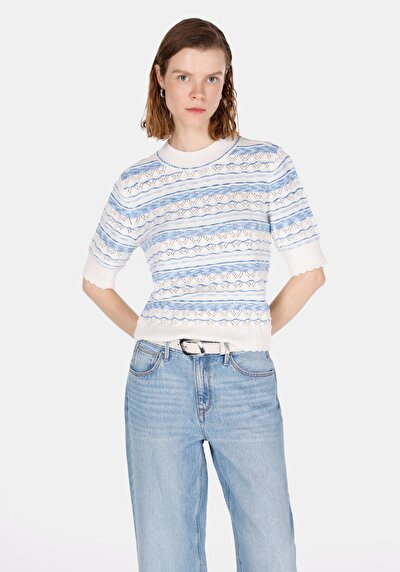 Image de Tricot Blanc Regular Fit  Femme