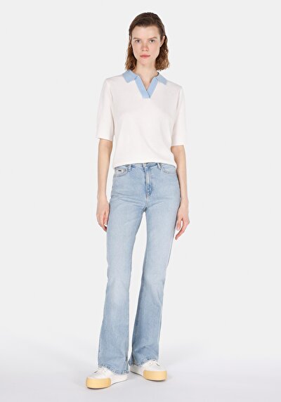 Image de Tricot Blanc Regular Fit Femme