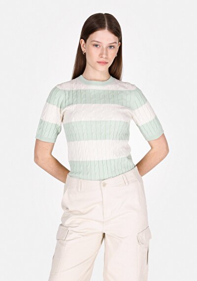 Image de Tricot Vert Slim Fit Femme