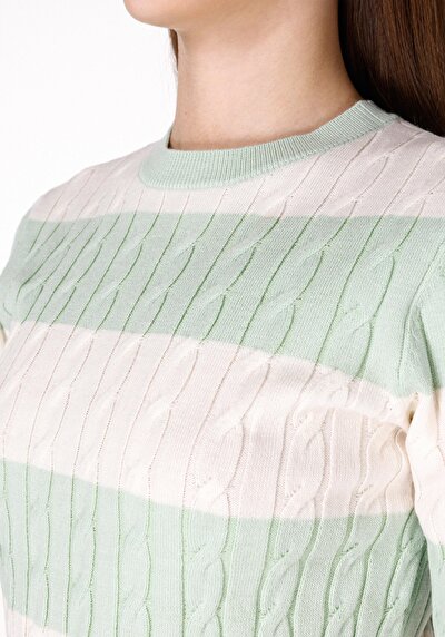 Image de Tricot Vert Slim Fit Femme