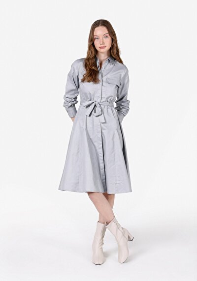 Image de Robe Gris Regular Fit    Femme