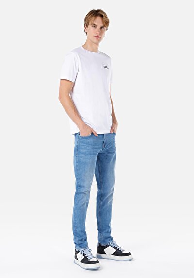 Image de 067 Jack Pantalon Denim Tapered Leg Medium Rise En  Regular Fit Homme