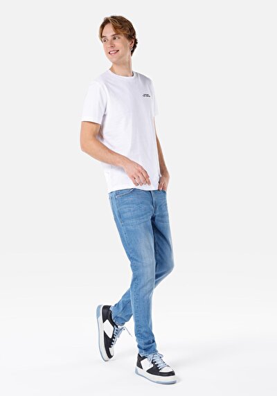 Image de 067 Jack Pantalon Denim Tapered Leg Medium Rise En Regular Fit Homme