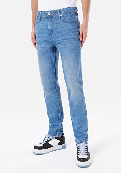 Image de 067 Jack Pantalon Denim Tapered Leg Medium Rise En Regular Fit Homme