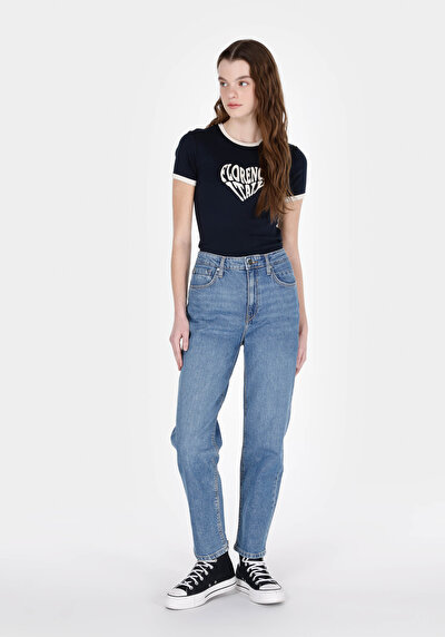 Image de 884 Lauren Pantalon En Jean Straight Fit Femme
