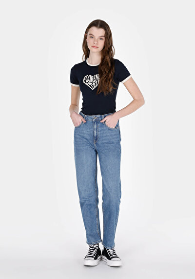 Image de 884 Lauren Pantalon En Jean Straight Fit Femme