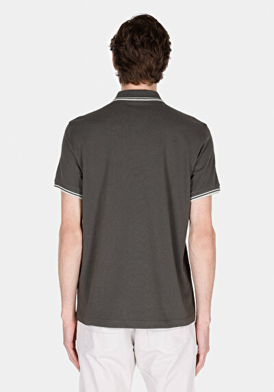 Afficher les détails de Kaki Homme T-shirt Polo À Manches Courtes