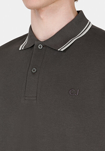 Image de Kaki Homme T-shirt Polo À Manches Courtes