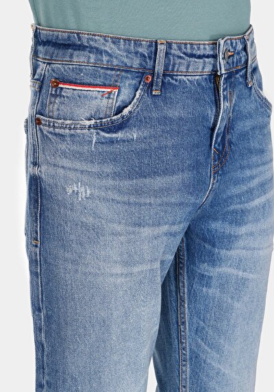 Image de 044 Karl Pantalon    En Jean Straight Fit Homme