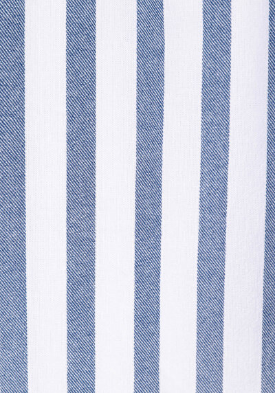 Image de Chemise À Manches Longues Bleu Regular Fit Rayé Ratière Homme