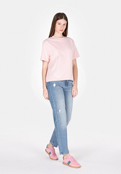 Image de 884 Lauren Pantalon Straight Leg High Rise En Straight Fit Femme