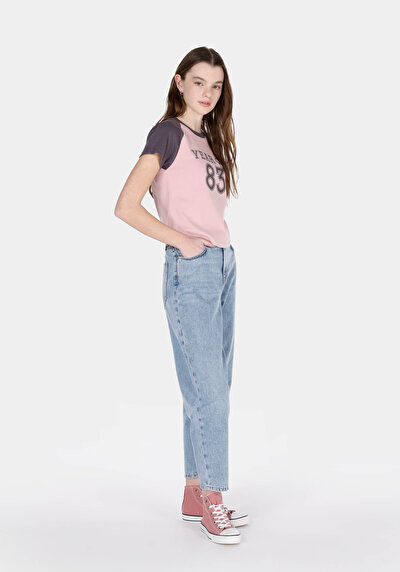 Image de 855 Fiona Pantalon En Jean Barrel Fit Femme
