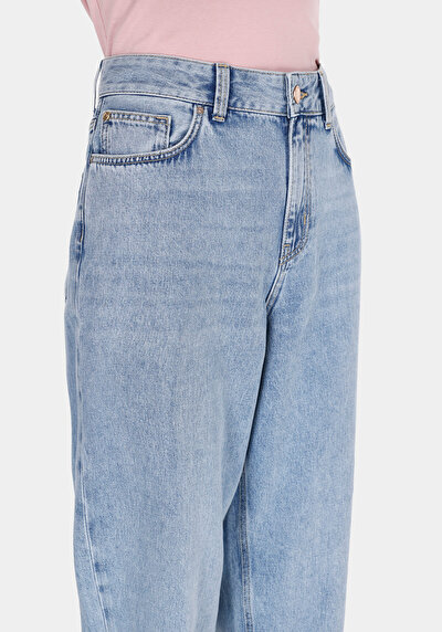 Image de 855 Fiona Pantalon    En Jean Barrel Fit Femme