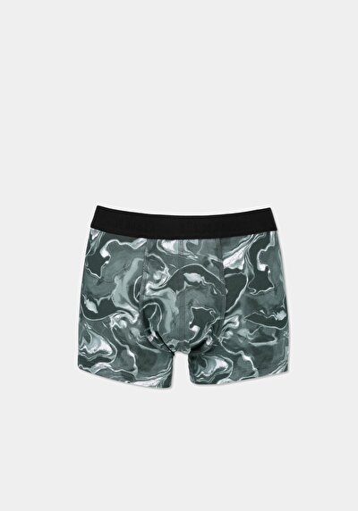 Image de Sous-vêtements Vert Modern Fit Imprimé Homme