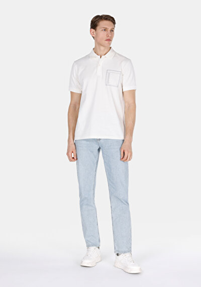 Image de Blanc Homme T-shirt Polo À Manches Courtes