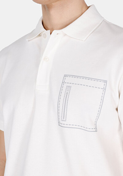 Image de Blanc Homme T-shirt Polo À Manches Courtes