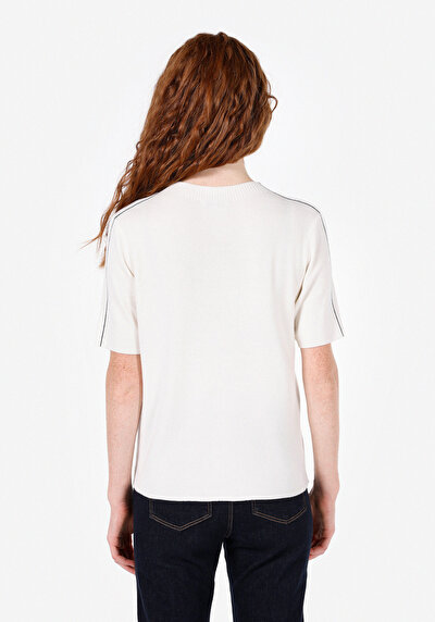 Image de Tricot Ecru Slim Fit Femme