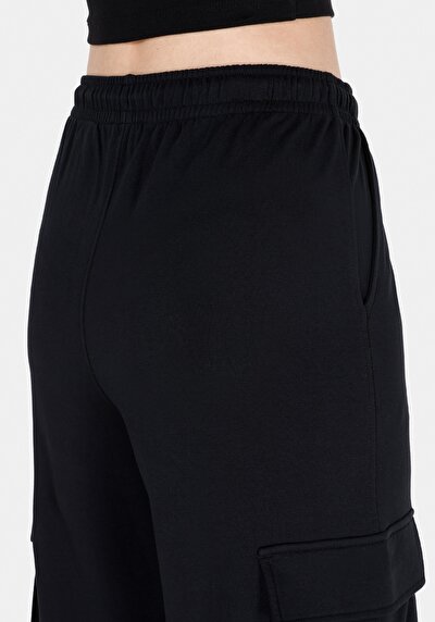 Afficher les détails de Pantalon De Survêtement Noir Regular Fit Femme