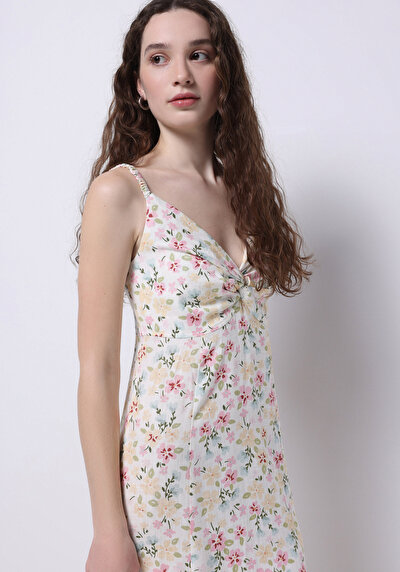 Image de Robe Ecru Slim Fit Femme