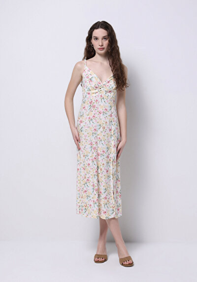 Image de Robe Ecru Slim Fit Femme
