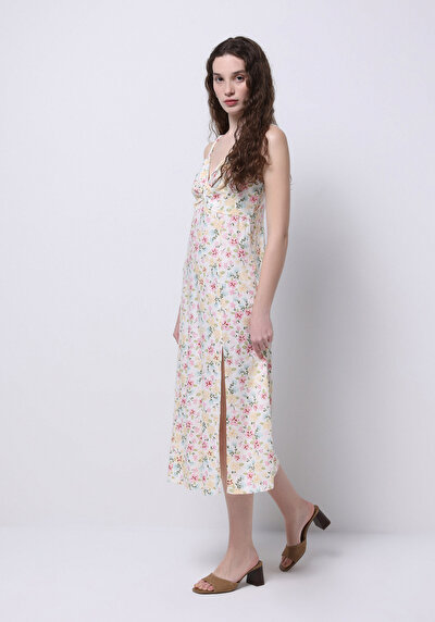 Image de Robe Ecru Slim Fit Femme