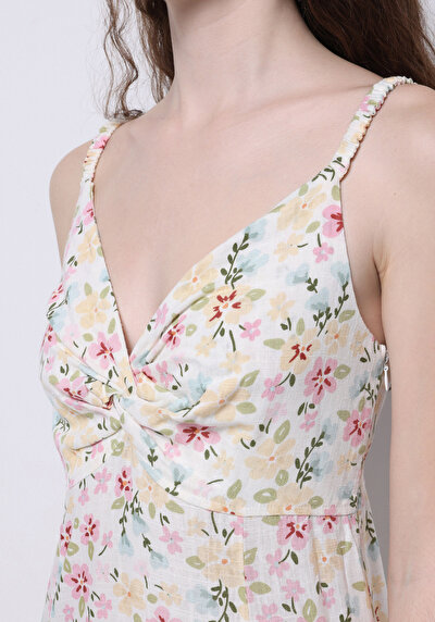 Image de Robe Ecru Slim Fit    Femme