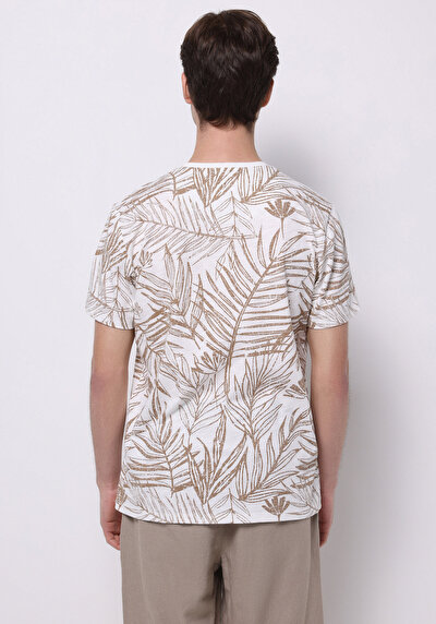Image de T-shirt À Manches Courtes Blanc Regular Fit Homme
