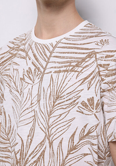 Image de T-shirt À Manches Courtes Blanc Regular Fit Homme