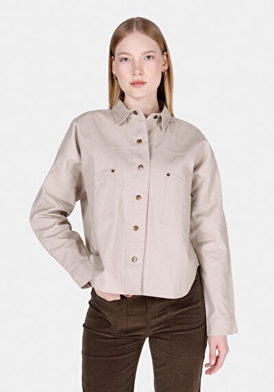 Image de Chemise À Manches Longues Vizon Regular Fit Droit Panama Femme