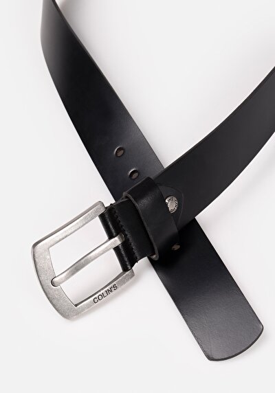 Image de Ceinture Noir Modern Fit Homme