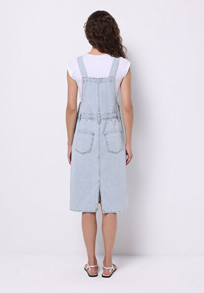 Image de Robe Regular Fit Sans Manches Mdi Jean Femme