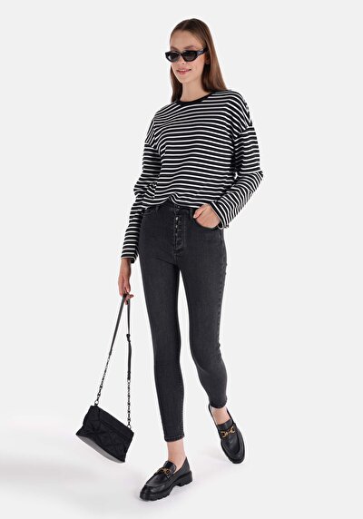 Image de 759 Lara Pantalon En Jean Denim Skinny Leg Medium Rise Skinny Fit Femme