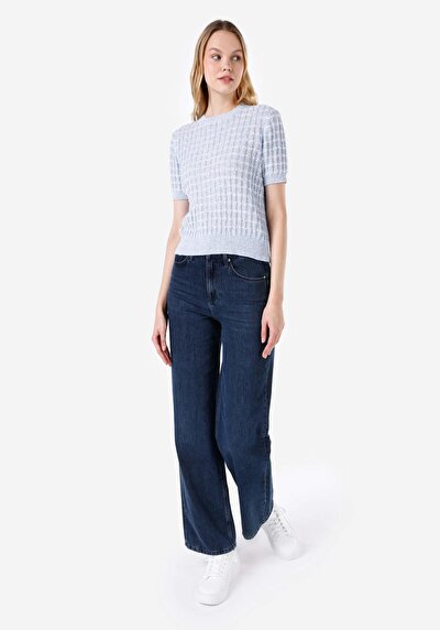 Image de Tricot Bleu Regular Fit  Femme